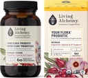 Living Alchemy Organic Woman Digestive Your Flora Probiotic, 60 CT