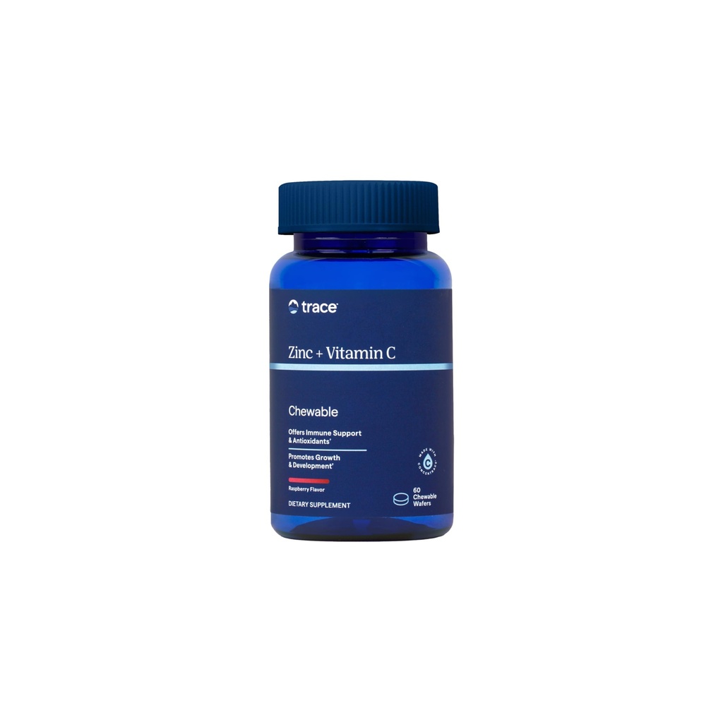 TRACE MINERALS RESEARCH Raspberry Chewable Zinc 60 Count, 60 CT