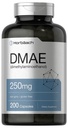 Horbaach DMAE Dimethylaminoethanol Bitartrate 250 mg | 200 Capsules | Non-GMO & Gluten Free Supplement