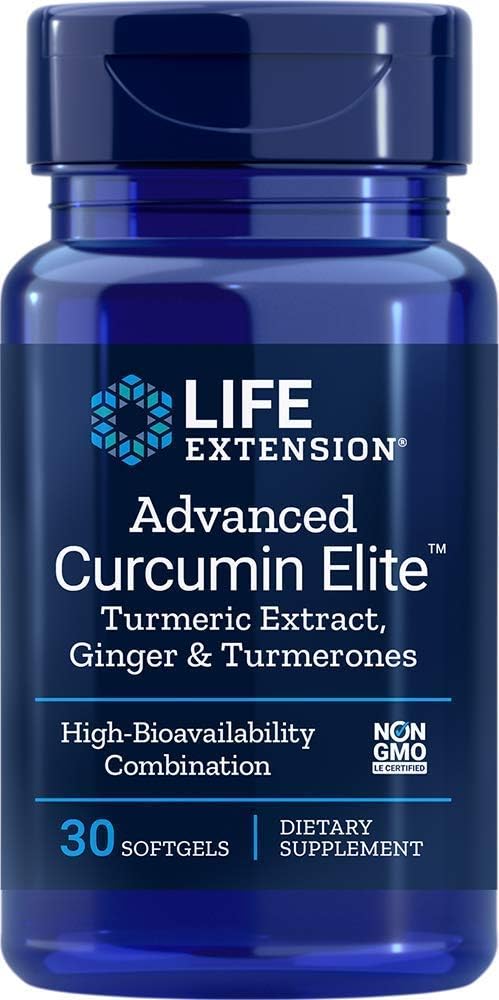 Life Extension Advanced Bio-Curcumin met Ginger & Turmerones, 30 Softgels