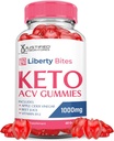 Justified Laboratories Liberty Bites Keto ACV Gummies Advanced Formula 1000MG Libertybites Keto Gummies Apple Cider Vinegar Formulated with Pomegranate Beet Juice Powder B12 Vegan Non GMO 60 Gummys