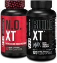 Замкнутая фабрика N.O. XT Nitric Oxide Supplement (90 Count) & Build XT Max Elite Muscle Builder (120 Count)