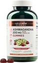 NatureWise Ashwagandha Gummies - Strawberry Kiwi - KSM-66 con Vitamina D3 - Mood Calming Support - Vegetarian - Non-GMO, Gelatin y Gluten Gratis - 180 Conde[3-Month Supply]