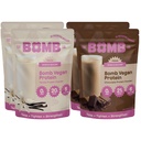 Bombe di frullatore La Bomba Co. Proteine di Bomba, Cioccolato & Vanilla Protein Polvere con Proteine 21g, Aminoacidi, Zucchero Zero, Pea Protein, Cocoa, Chia Seeds, Vanilla & Monk Fruit, 60 Srvgs