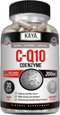 Kaya Naturals - CoQ10 Suplemento de antioxidantes de enerxía - Axudas na saúde cardíaca e función inmune - restauración celular e produción de enerxía diaria - 30 cápsulas de Veggie Co-Q10