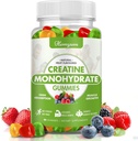 Creatina Monoidrato Gummies - 5g Creatina per Uomini Donne, Aumentata resistenza muscolare, Aumentare messa a fuoco e resistenza, Muscle Builder,L-Taurine + Vitamina B12,Vegan, Gluten-Free 80 Count