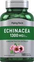 Piping Rock Echinacea Extract Capsules 1300mg | 180 Conde | Suplemento herbario | Vegetarian, Gluten Free, Non-GMO