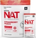 PRÜVIT OS NAT Strawberberry Peach Keto suplementaris utsCaffeine Free - per a homes i dones (20 comte)