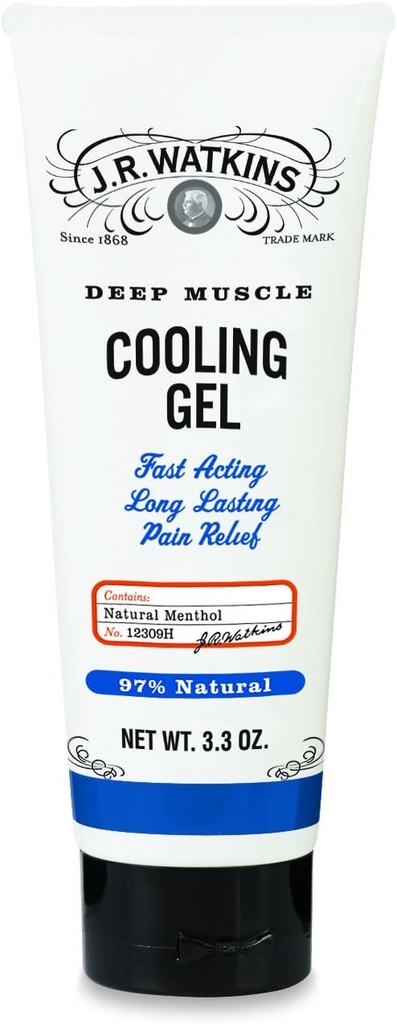 J.R. Watkins Deep Muscle Cooling Gel, Padrão, 3.3 Onça