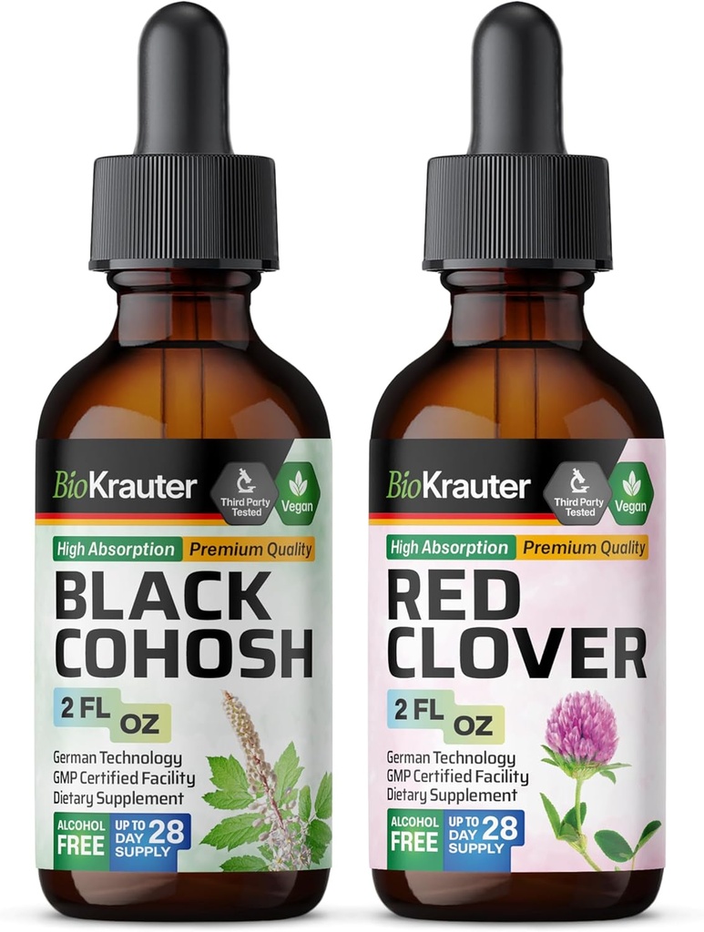 BIO KRAUTER Black Cohosh Tincture 2 Fl. Oz. & Red Clover Tincture 2 Fl. Oz. (原始内容存档于2018-03-09).