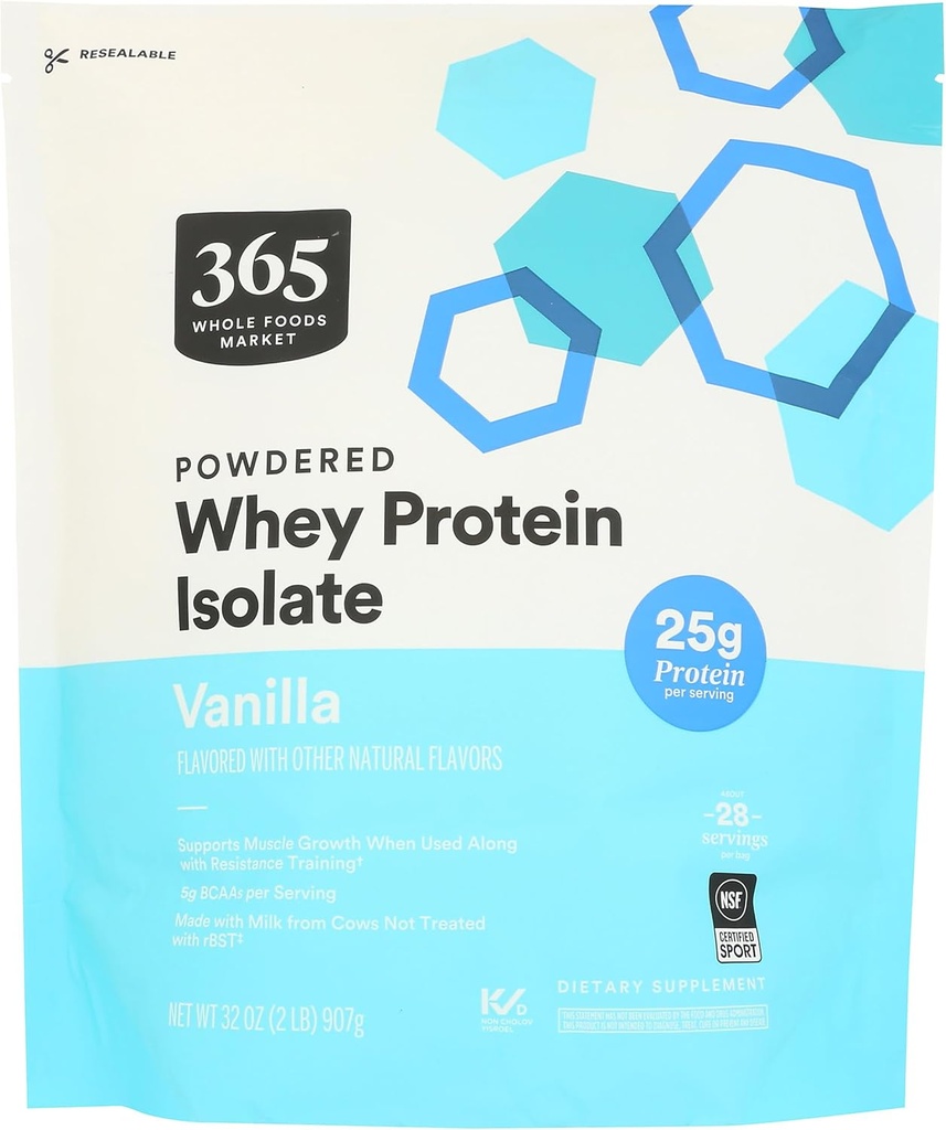 All Foods Market, Whey Protein Isolate, Vanilla, 32 Ounce