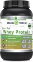 Amazing Fed Whey Protein Powder 124; 25 Grams Protein Dodatek 124; Přírodní Sweettener a Flavor 124; Obsahuje BCAA & EAA 124; Non- GMO 124; Made in USA (2 Lb, bez příchutí)