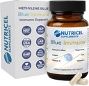 Nutricel Metilen Blue Capsules əlavə edilmiş Grass Fed Beef Liver, Copper, maşın, Vitamin A, E, və C - Amerika Markasında Trusted - 12mg (USP Reference Compliant) - Üçüncü Partiya Tested (60ct)