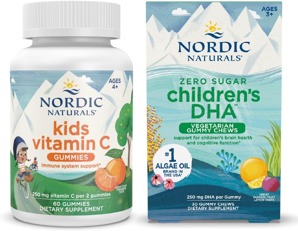 Starter Pack Nordic - Anak-anak diet DHA Chews Gummy dan Anak-anak Vitamin C Gummies