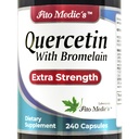 FITO MEDIC'S Lab | Quercetin with bromelain | 240 Capsules | quercetin | bromelain Supplement | quercetin Supplements |Ultra high Absorption | bromelain.