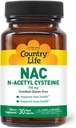 Country Life N-Acetyl Cysteine (NAC) 750 mg ... Premium Liver Support and Lung Health Supplement