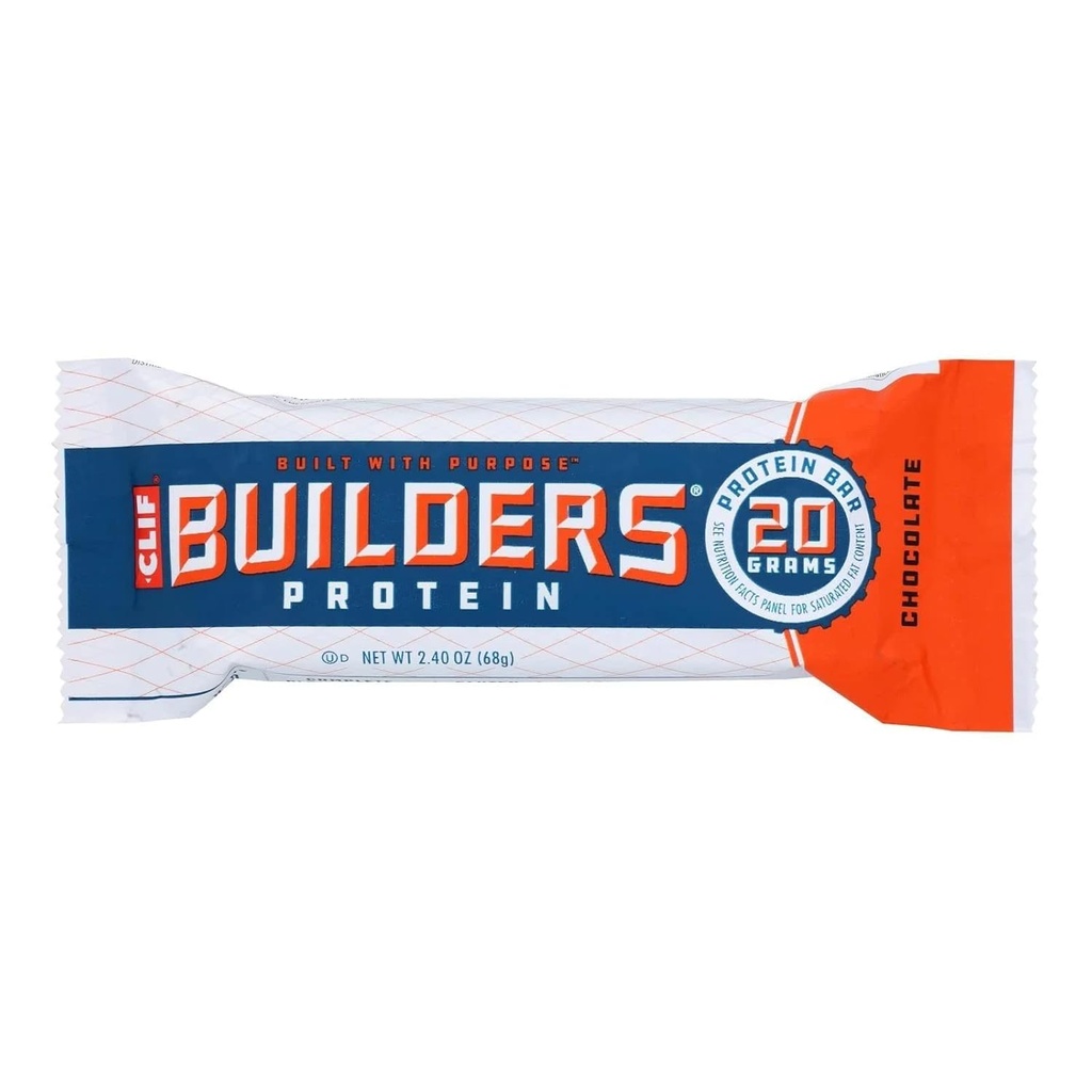 Clif Bar Builder's Bar Chocolate - 2.4 oz (1 caso)
