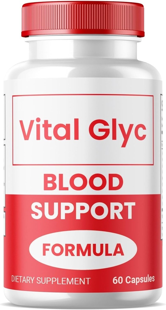 (1 Pack) Vital Glyc כמוסות - פורמולה תמיכה דם רשמית, Vital Glyc Blood Vessel ניקויer, Vital Glyc Glyc Glyc Glyco Optimizer Pills, תומך הכולל בריאות ובריאות, אבקת Vital Glyc (60 קפסולות)