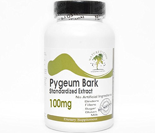 Pygeum Bark Standardized Extract 100mg 12% Phytosterols ~ 100 Capsules - No Additives ~ Naturetition Supplements
