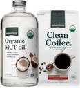 Natural Force Organic Ground Clean Coffee + Organic MCT Oil Bundle  год. 100% Pure Coconut MCTs & Mold & Mycologist Free Coffee . . . . .