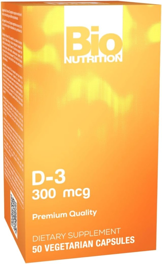 Bio Nutrition D3 12000 Iu Vegi-Caps, 50 Condes