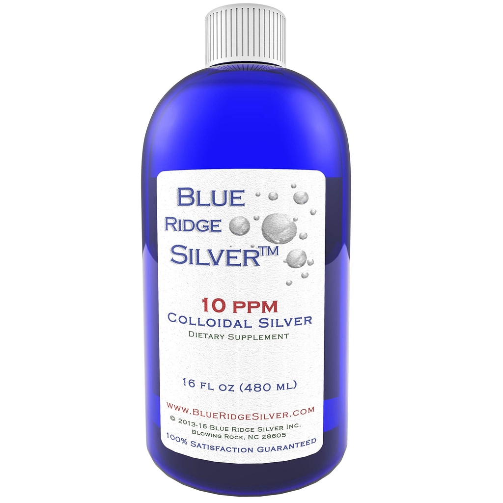 10 ppm 16 oz Colloidal Silver Natural Immune Support Health Supplement