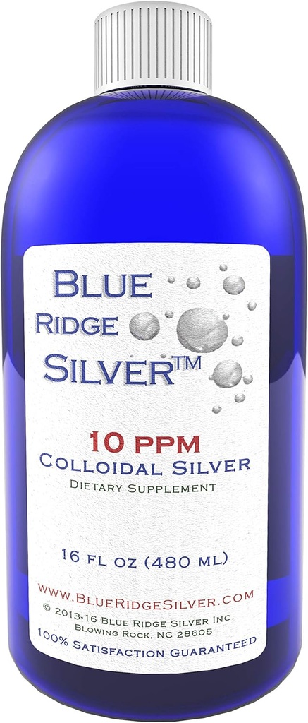 10 ppm 16 oz Kolloidinen Silver Natural Immuno Support Health Supplement