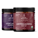 TRIBE ORGANICS NOOTROPIC Duo - KSM66 Ashwagandha + Organic Lion's Mane - Beyond Focus, Mind Awareness and Mind Health