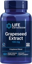 Extract Grapseed Life, Vitamin C, Calcium, resveratrol, polyphenol, Cardiovascular Health, antioksidant Protection, Gluten- Free, Non-GMO, Vegetarian, 60 Capsules