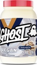 GHOST Vegan Protein Powder, Cinnabon - 2lb, 20g de protéines - Pois à base de plantes et protéines de citrouille organiques - Après l'entraînement et la nutrition Shakes, Smoothies, & Baking - Soy et sans gluten