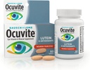 Vitamina ocular ocutiva & Suplemento mineral, Lutein & Antioxidantes Vitaminas A, C & E, Zinc para a saúde e soporte ocular, vitaminas para os ollos, 60 tabletas