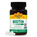 Country Life Biotin 5 mg for Hair, Scalp and Nails, 60 Vegan Capsules | 5,000 mcg of biotin supports healthy hair, scalp and nails in one daily vegan capsule with a 60-day Supply