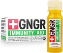 + GNGR Imunity Aid Organic Ginger, Lemon & Honey Shot - Cold Pressed Ginger Shots with Echinacea, Lemon Juice, Honey, Zinek & Vitamin D3, Imunite & Digestive Support 2 fl oz (Pack of 12)