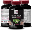 Biotin, שיפור צבע - Gray HAIR REVERSE - לשחזר vibrancy, פתרון טיפוח שיער, חידוש צבע שיער, שחזור צבע, שיפור צבע שיער, שיער הגנה בגיל, צבע שיער תוסס 1Bot 60Caps
