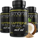 (3 Pack) Slimmere energie pillen, 200mg cafeïne & kokos MCT Olie met Maca Root, 150 Liquid Softgels