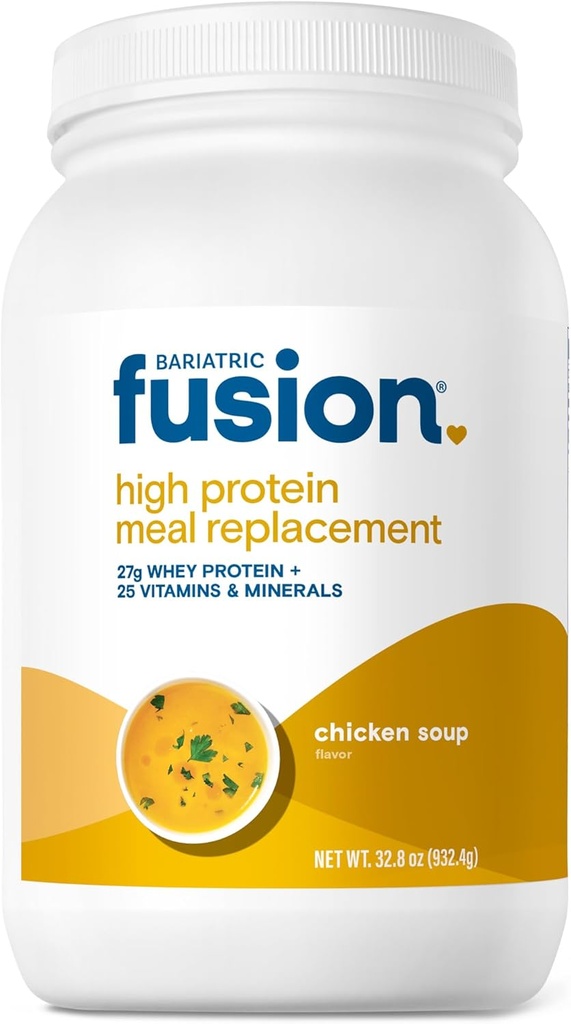 Bariatric Fusion Chicken Keitto Aterian korvaaminen 27g Proteiinijauhe, 21 Tarjoilu Tub Bariatric Surgery Potilaat mukaan lukien mahalaukun ohitus ja hihat Gastrectomy - Ei gluteenia, aspartaami tai sokeri