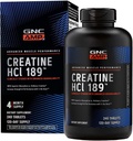 GNC AMP Creatine HCl 189 Tablete, Klinično dokazano moč in mišice Graditelj, Athletic Performance, Proizvodnja energije, Recovery dodatek, Hitro absorbiranje, Gluten brezplačno Formula, 120 Servings