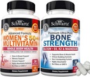 BioSchwartz Daily Multivitamin for Women 50 & over(1个月供应量)加骨强矿物补充剂 钙和镁(1个月供应量)