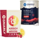 Gnarly Nutrition Gnarly Preworkout Strawberry Lemonade (14.82oz) Aminos Berry Lemonade Kofeiiniton (10.58oz)