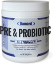 Ramard Total Prebiotic & Probiotic Equine Formel - Natürliche Verdauungsergänzung für Pferde Optimal Gut Gesundheit, Nährstoffaufnahme, Foal Support Pro & Pre Biotics für Vieh und Pferd 8.5 Unze Jar