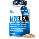 Night Time Fat Burner for Weight Loss Support - Belly Fat Burner for Men & Women with Green Tea and White Kidney Bean Extract - Nighttime Metabolism Booster & Sleep Optimizer to Help Stubborn Fat Loss