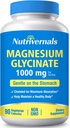 Magnio glicinatas Maistinė papildas 1000mg 100% Chelated for Maximum Absorbtion Non-GMO gluten Free 90 Veggie kapsulės