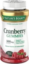 Dabas Bounty Dzērveņu Gummies, Urīna Tract Support, 500 mg, Cran-Raspberry Flavor, 150 Ct