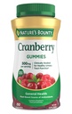 Nature's Bounty Cranberry Gummies, Urinary Tract Support, 500 mg, Cran-Raspberry Flavor, 150 Ct