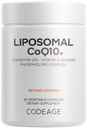 Codeage Liposomal CoQ10 Supplement - 125 mg Coenzyme Q10 with Vitamin E Isomers Tocopherols - 2-Month Supply - 1 Capsule Per Serving - Liposomal Delivery - Vegan, Non-GMO, Gluten-Free - 60 Capsules