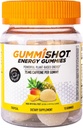 GummiShot Energy Gummies, 1125 mg taimepõhiseid kofeiinijuuste pudeli kohta, pikaajalised energiavõimendid, troopilised (15ct)