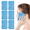 NEWGO Mini Ice Packs, Reusable Cold Gel for Pain Relief, 6 Pack | 4.5”x3.2“, Soothes Face Surgery, Tooth Pain, Tired Eyes, Headaches, Breastfeeding Discomfort, and Kid's Boo Boos