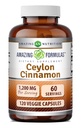 Amazing Formulas Ceylon Cinnamon 1200 Mg | Vegetarian Capsules | Non-GMO | Gluten-Free | Made in USA (1 Pack | 120 Count)