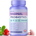 Vaginal Probiotics for Women Female,Promotes Ph Balance,Healthy Vaginal Odor & Flora,Urinary Tract Health with Prebiotics & Lactobacillus Probiotic Blend 30 Billion CFU,60 Capsules