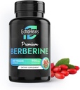 Berberine Supplement - Naturlig växtbaserad med Ceylon Cinnamon, gurkmeja, piperin, vitamin B6, C, D - Veganvänlig - 60 Vegetable Caps, 900mg.